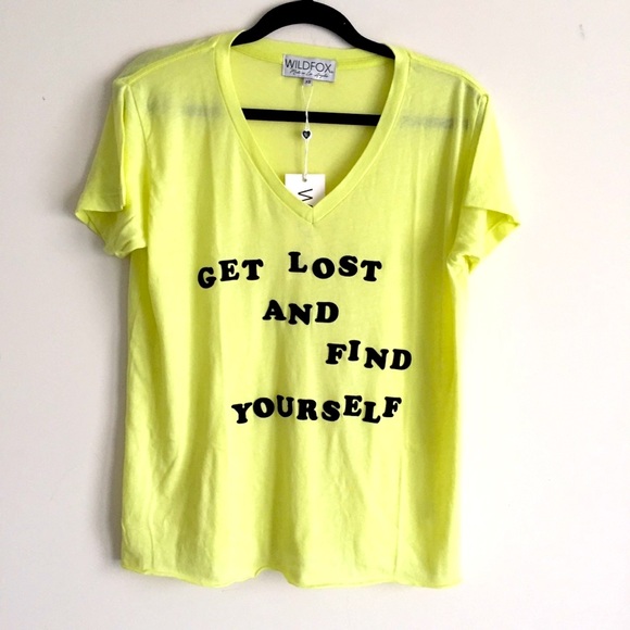 New Wildfox Get Lost Find yourself tee - Picture 1 of 4
